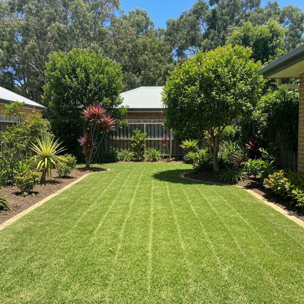 Tidy Australian garden after a professional clean-up